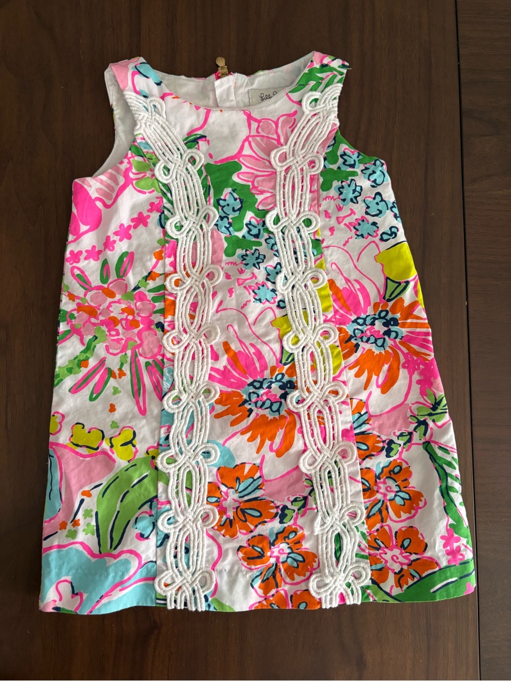 Lilly Pulitzer Sleeveless Floral Shift Dress - Pink, Green, Orange, Blue
